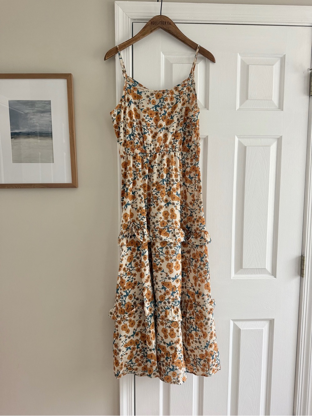 Hopes Floral Midi Dress Small